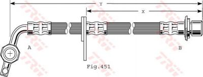 TRW PHD477 тормозной шланг на TOYOTA LAND CRUISER 100 (FZJ1_, UZJ1_)