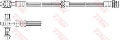 TRW PHD560 Тормозной шланг пер PASSAT 05- (3C0611701B)