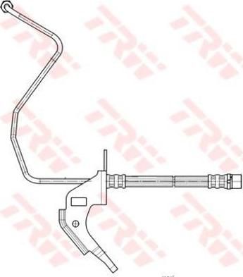 TRW PHD563 тормозной шланг на OPEL ASTRA H (L48)