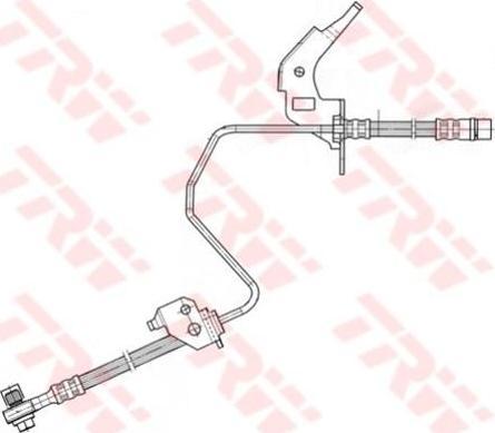 TRW PHD567 тормозной шланг на OPEL ASTRA H (L48)