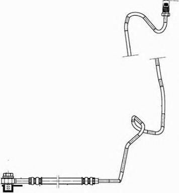 TRW PHD942 Шланг тормозной задний R VAG A3/TT/Octavia/Roomster/Golf IV/Bora/L=335mm