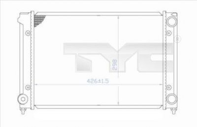 TYC 737-0018 радиатор, охлаждение двигателя на VW PASSAT Variant (3A5, 35I)