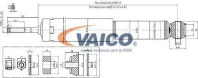 VAICO V40-0689 амортизатор на OPEL CORSA B (73_, 78_, 79_)