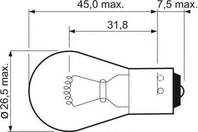 Valeo 032103 лампа накаливания, фонарь указателя поворота на VW MULTIVAN V (7HM, 7HN, 7HF, 7EF, 7EM, 7EN)