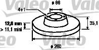 Valeo 186118 тормозной диск на 3 (E30)