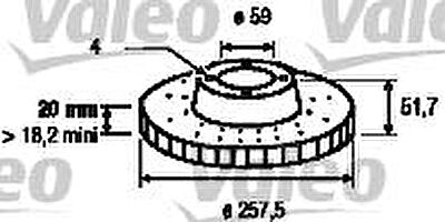 Valeo 186149 тормозной диск на FIAT CROMA (154)