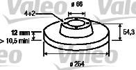 Valeo 186225 тормозной диск на RENAULT 25 (B29_)