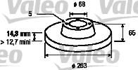 Valeo 186254 тормозной диск на VOLVO 240 Kombi (P245)