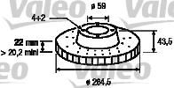 Valeo 186266 тормозной диск на FIAT STILO (192)