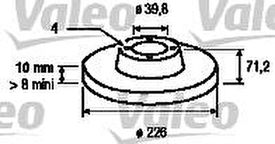 Valeo 186288 тормозной диск на VW PASSAT Variant (3A5, 35I)