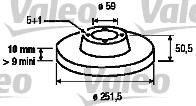 Valeo 186290 тормозной диск на ALFA ROMEO 164 (164)