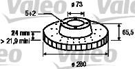 Valeo 186418 тормозной диск на FIAT DUCATO фургон (244)