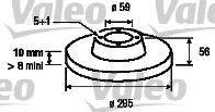 Valeo 186421 тормозной диск на CITROEN EVASION (22, U6)