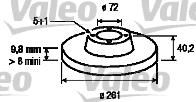 Valeo 186458 тормозной диск на MAZDA 626 V Hatchback (GF)