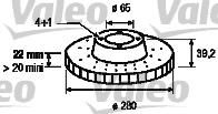 Valeo 186519 тормозной диск на VW PASSAT Variant (3A5, 35I)