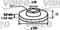 Valeo 186528 тормозной диск на VOLVO C70 I купе