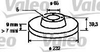 Valeo 186597 тормозной диск на SKODA FABIA