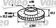 Valeo 186613 тормозной диск на AUSTIN MAESTRO (XC)