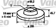 Valeo 186624 тормозной диск на FORD GALAXY (WGR)