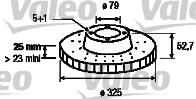 Valeo 186731 тормозной диск на 3 (E46)