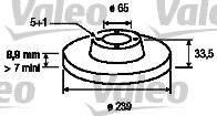 Valeo 197011 тормозной диск на VW GOLF IV (1J1)