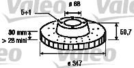 Valeo 197142 тормозной диск на AUDI A6 Allroad (4FH, C6)