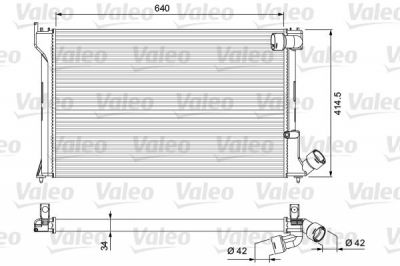 Valeo 231289 радиатор, охлаждение двигателя на PEUGEOT 406 (8B)