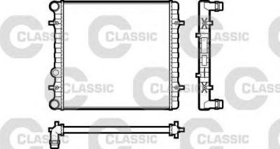 VALEO Радиатор VW Golf 4 1.6-2.8L (кроме 1.8L 55-66KW, 1.9TD ) +1.4-1.6L АКПП (1J0121253AD, 231606)