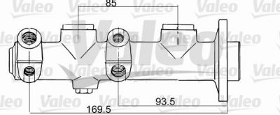 Valeo 350628 главный тормозной цилиндр на RENAULT ESPACE I (J11_)