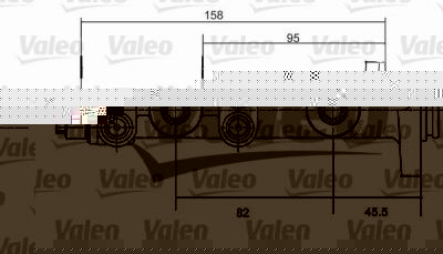Valeo 350675 главный тормозной цилиндр на FIAT UNO (146A/E)