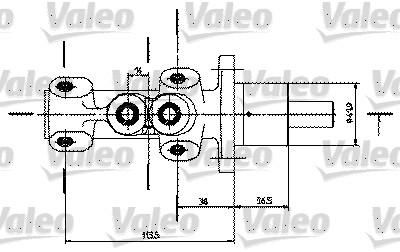 Valeo 350725 главный тормозной цилиндр на PEUGEOT 605 (6B)