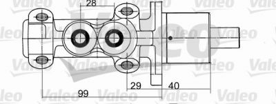 Valeo 402094 главный тормозной цилиндр на RENAULT CLIO I (B/C57_, 5/357_)