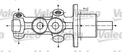 Valeo 402232 главный тормозной цилиндр на RENAULT CLIO I (B/C57_, 5/357_)