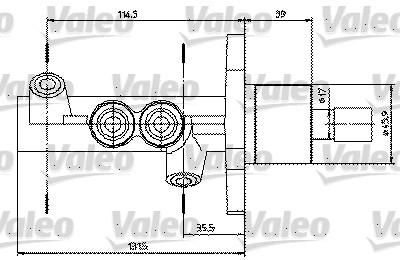 Valeo 402314 главный тормозной цилиндр на FORD FIESTA IV (JA_, JB_)