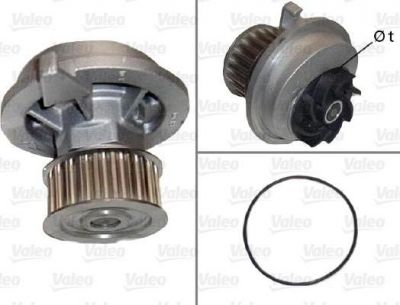 Valeo 506182 водяной насос на OPEL KADETT E фургон (37_, 47_)