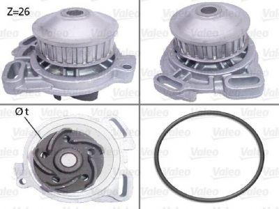 Valeo 506190 водяной насос на AUDI 100 (44, 44Q, C3)
