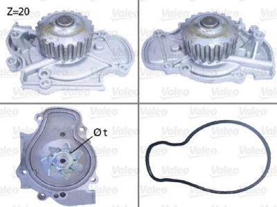 Valeo 506321 водяной насос на HONDA ACCORD IV (CB)