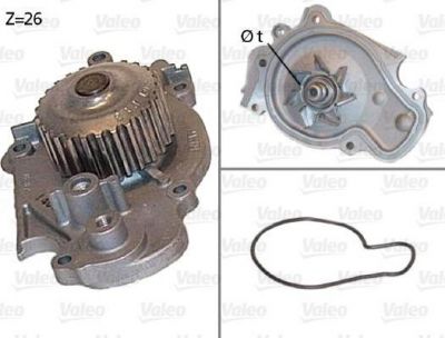 Valeo 506443 водяной насос на HONDA ACCORD VI (CG, CK)