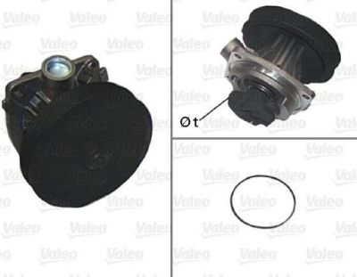 Valeo 506613 водяной насос на FIAT UNO (146A/E)