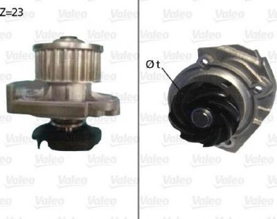 Valeo 506686 водяной насос на FIAT PUNTO (188)