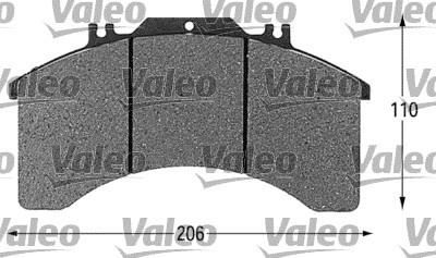 Valeo 541616 комплект тормозных колодок, дисковый тормоз на IVECO EuroCargo