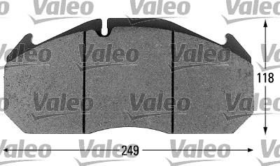 Valeo 541642 комплект тормозных колодок, дисковый тормоз на RENAULT TRUCKS Premium