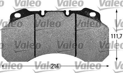 Valeo 541661 комплект тормозных колодок, дисковый тормоз на RENAULT TRUCKS Midlum