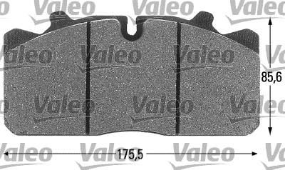 Valeo 541665 комплект тормозных колодок, дисковый тормоз на MAN L 2000