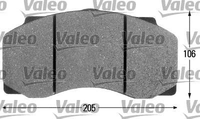 Valeo 541674 комплект тормозных колодок, дисковый тормоз на DAF 55