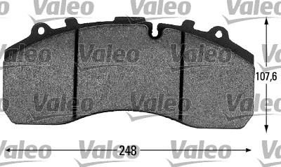 Valeo 541678 комплект тормозных колодок, дисковый тормоз на SCANIA P,G,R,T - series