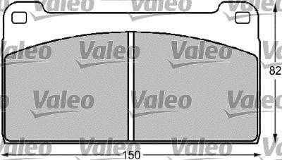 Valeo 541708 комплект тормозных колодок, дисковый тормоз на MERCEDES-BENZ UNIMOG