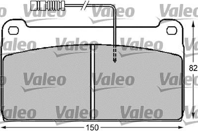 Valeo 541716 комплект тормозных колодок, дисковый тормоз на MERCEDES-BENZ UNIMOG