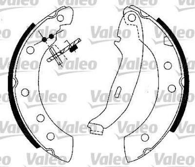 Valeo 553319 комплект тормозных колодок на RENAULT CLIO II (BB0/1/2_, CB0/1/2_)