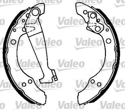 Valeo 553602 комплект тормозных колодок на VW SANTANA (32B)